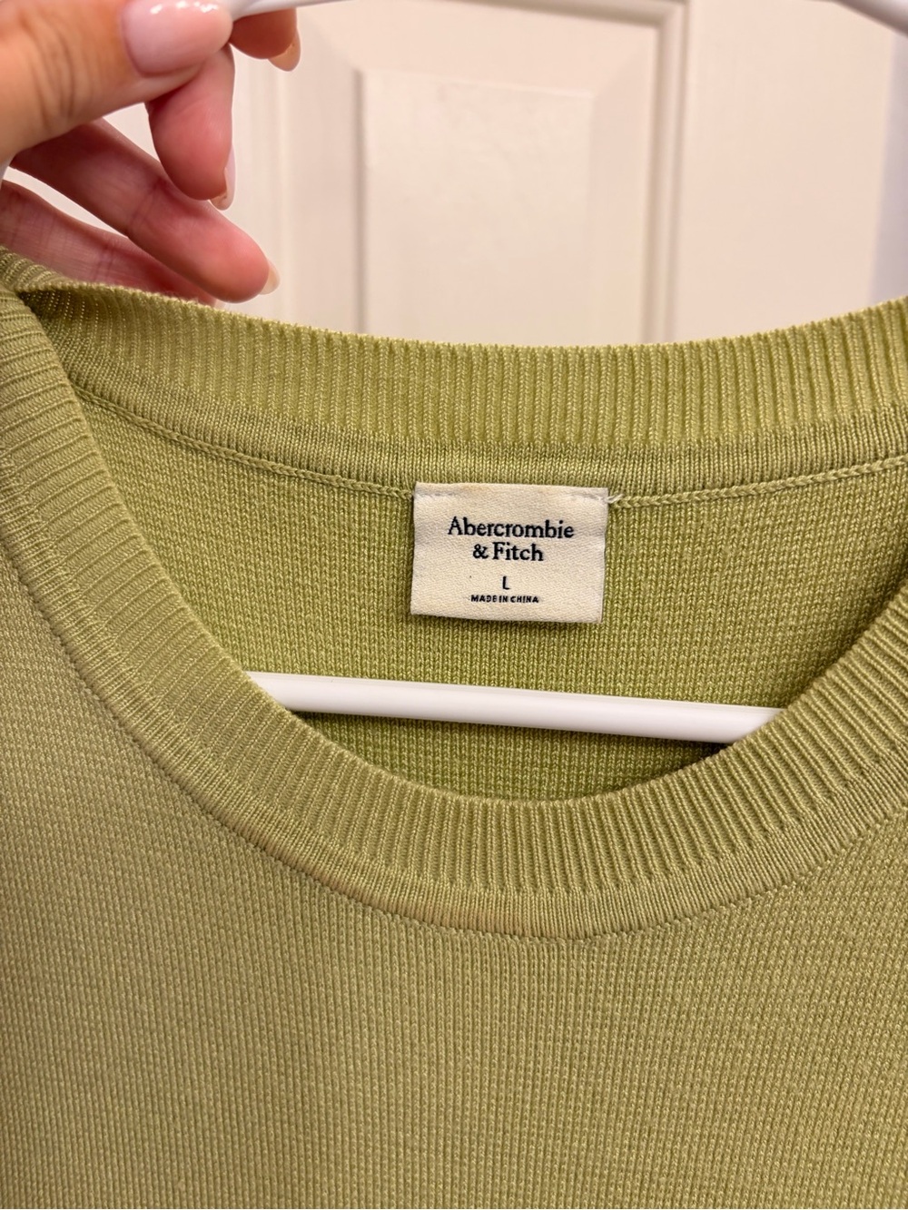 Abercrombie Sleeveless Knit Shell in Sage Green - Picture 2 of 6